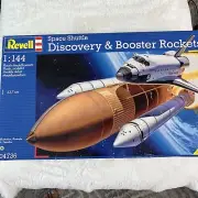 REVELL 04736 SPACE SHUTTLE DISCOVERY & BOOSTER ROCKETS MODEL KIT-NIB-1:144 SCALE