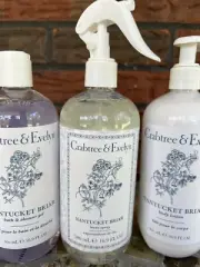 Lot 3 Crabtree & Evelyn Nantucket Briar Bath Shower Gel Lotion Linen Spray 16.9
