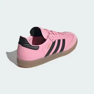 【adidas 愛迪達】SAMBA MESSI 運動休閒鞋(IH8158 ORIGINALS休閒鞋 室內足球鞋 粉)