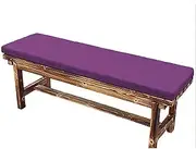 Waterproof Garden Bench Cushion Pad Comfortable 2 Seater 3 Seater Soft Cushion for Patio Furniture Mattress Pad for Garden Patio Lawn Bench Swing Purple (200*50cm)