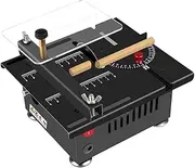 Small Table Saw - Precision Table Saw Woodworking Tools,Portable Cutting Bench, 16mm Adjustable Cut Depth, 7 Speed Adjustable Power Supply