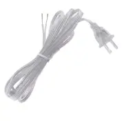 B&P Lamp Clear Silver, 18/2 Plastic Covered Lamp Cord Sets
