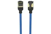Kordz Professional Slim Profile CAT6A Network Patch Cord Blue - 0.15m [K33946-0015-BL]