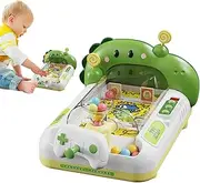 Pinball Machine Toy - Cartoon Animal Arcade Machine with Colorful Light | Interactive Toys, Educational Game Machines with Horse/Dinosaur Theme for Kids