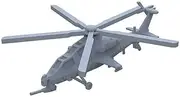 MRY-SFW Airplane Model Kits Unpainted 1/700 Military Model Kit China Z-10 Helicopter
