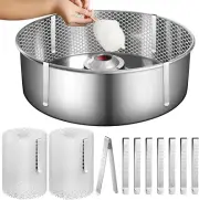 2 Sets Cotton Candy Mesh and Clip Stabilizer Kit White Cotton Candy Machine