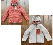 Patagonia Kids Reversible Ready Freddy Hoody Jacket Burl Red Size XL (14) NWT