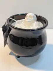 Martha Stewart Skeleton In a Cauldron Halloween Candle Decor