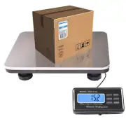 SurmountWay Shipping Scale 660lbs LCD Digital Platform Heavy Duty Portable St...
