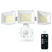 LED Flood Light Motion Sensor Outdoor, 6000LM LED Security Light with Three H...