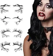 10 Halloween Face Stickers Eye Shadow | Spider Web Bat Eye Liners Face Makeup Tools - Halloween Favors Temporary Makeup Liners Costume Masquerade Seta-au