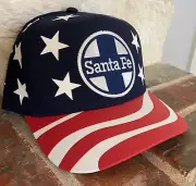 Cap / Hat - ATSF Santa Fe - flag colors