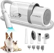 VTONCE Dog Clipper and Vacuum Grooming Kit, 5-in-1 Pet Grooming Vacuum with 2.5L Large Capacity Dust Cup, Dog Vacuum Brush for Shedding Grooming, Picks Up 99.99% Pet Hair, Low-Noise for Dogs and Cats