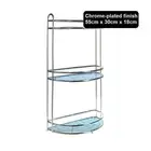3 Tier Metal Caddy Bathroom Storage Rack Holder Organiser Shelf Bath Chrome Home