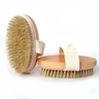 2 Pcs Dry Brushing Body Scrubber Natural Bristle Exfoliating Body Brushes