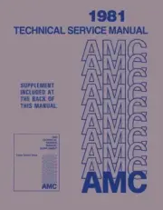 1981 AMC Service Shop Repair Manual Book Engine Drivetrain Electrical Guide OEM