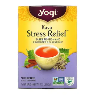 美國 Yogi tea瑜伽茶卡瓦減壓茶緩解緊張情緒優化無咖啡因