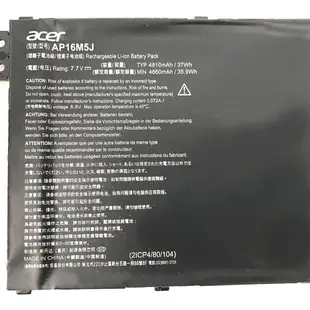 ACER AP16M5J 原廠電池 A311-31 A314-31 A314-32 A314-41 (9.2折)