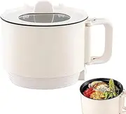 Portable Electric Rice Cooker | Rapid Noodle Maker | Multifunctional Nonstick Cookware for Soups, Stews, Grains & Oatmeal