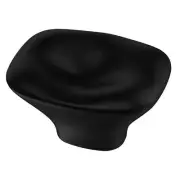 1-3/16" Pillowed Square Knob Flat Black