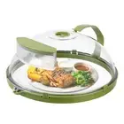 Microwave Splatter Cover for Food - Clear Microwave Guard Cooker Lid K2M1