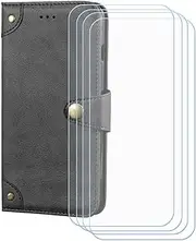 LCEHTOGYE Cover for Lebest L20 2109 + 4 Slice HD Tempered Glass,Shell BracketBumper Protective Back Case - Anti-Scratch Screen Protector for Lebest L20 2109 -HZLD -Black