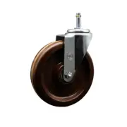 6 Inch High Temp Phenolic Wheel Swivel 7/16 Inch Grip Ring Stem Caster SCC