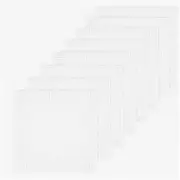 CanvasCraft Embroidery Mesh - 8 White Plastic Sheets for Acrylic Yarn Projects -