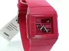CASIO LADY BABY-G SQUARE ANA/DIG PINK BAND BGA200-4 100% BRAND NEW ORIGINAL BOX