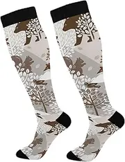 [GAIREG] Colorful Cats Funny Poses Sport Compression Sock Compression Socks Running Compression Socks for Mens