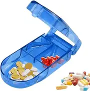 Pill Cutter - PP Travel Pill Splitter | Portable Crusher With Storage, Multipurpose Travel Splitter,Wear-Resistant, Tablet Tool For, Daily Life, Dormitory