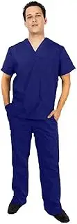 NATURAL UNIFORMS Men's Scrub Set Medical Scrub Top and Pants