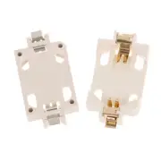 10Pcs White Housing Gold-Plated Tin-Plated Battery Holder For CR2032 Cr2025 CR