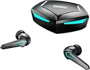 Zunate Wireless Gaming Headphones, Built-in Bluetooth 5.2 Dual Modes, Built-in Microphone, 45 MS Ultra Low Latency, Fully Synchronizes Audio with Video (Black)