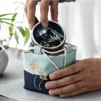 在飛比找蝦皮購物優惠-現貨 茶具 保護 茶壺 壺袋 茶杯 杯袋 茶器 收納 便攜 