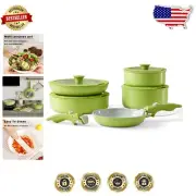 Eco-Friendly Non-Stick 9-Piece Cookware Set - Induction Compatible & Oven Safe