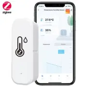 New Upgrade Tuya ZigBee Humidity Temperature Sensor APP Remote Real-time Detecto