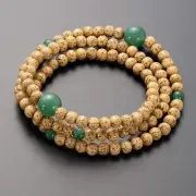 Takitada Buddhist Bracelet 108 Beads Star Moon Bodhi Tree Jade Power Stone