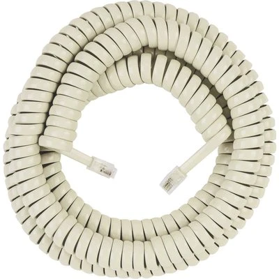 AUDIOVOX ACCESSORIES 25´ ALMOND HANDSET COIL PHONE CORD