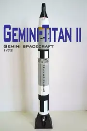 1:72 Scale Gemini TitanII Rocket Model Finished Painted Spacecraft Plastic Gifts