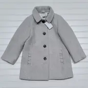 NWT Crewcuts Ruffle Pocket Wool-Blend Coat