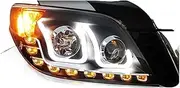 AKD AKD Car Styling Head Lamp，Compatible With Toyota Prado LED Headlight Projector Lens 2010-2013 Front Drl Signal Automotive Accessories