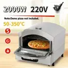 Electric Home Party Pizza Oven Portable Stainless Steel New Maker Indoor 50-350℃