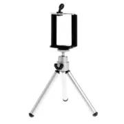 Tripod Stand With Clip Rotary Aluminium Alloy Holder For Phone Level