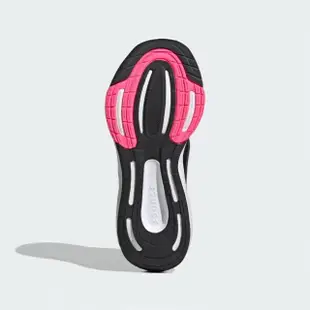 【adidas 愛迪達】慢跑鞋 女鞋 大童 運動鞋 緩震 ULTRABOUNCE J 黑紅 IG5397(8472)