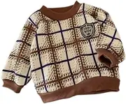 [TTETTZ] Toddler Sweater Practical Round Neck Pullover Garment for Kids