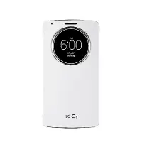 在飛比找Yahoo奇摩購物中心優惠-LG G3 D855 原廠視窗感應式皮套 白色/ 支援無線充