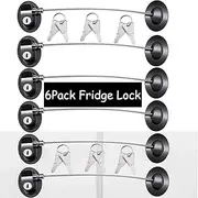 Refrigerator Door Locks(1 Pack White),Mini Fridge Lock, File Cabinet Lock, Drawer Lock, Lock for Cabinet, Child Safety Lock Refrigerator Door Lock