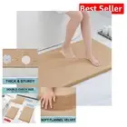 47x24 Camel Memory Foam Bath Mat - Absorbent and Machine Washable Comfort