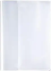 Textbook Protective Cover - 10 x A4 Clear Reusable Covers for Reference Books, Eco-Friendly Sleeves for School